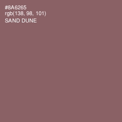 #8A6265 - Sand Dune Color Image